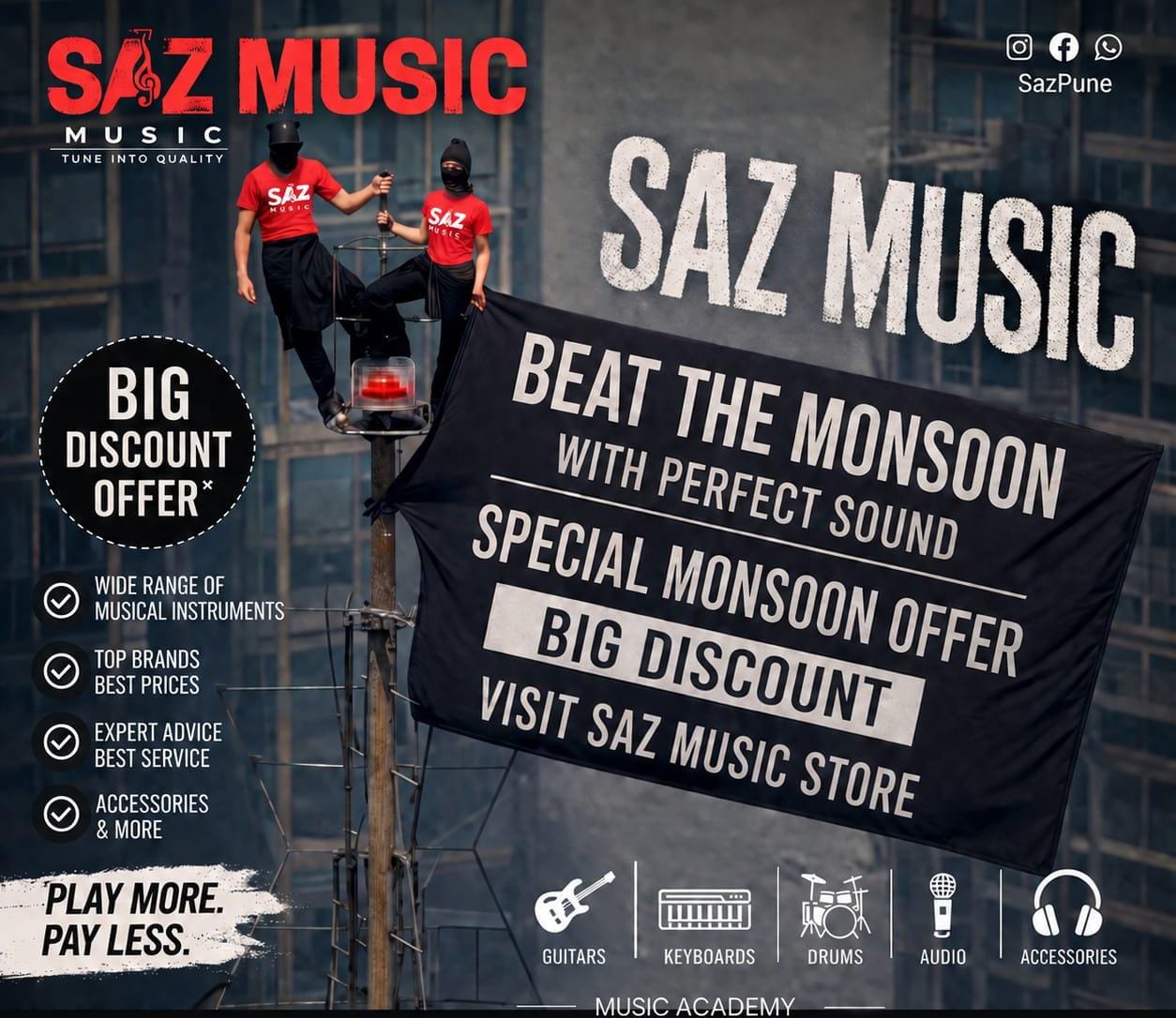 Guitar mastery class at SAZ music academy Pimple Saudagar